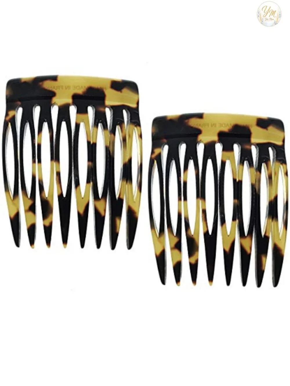French Hair Side Comb Handmade Cellulose Acetate Strong Hold Hair Clips for